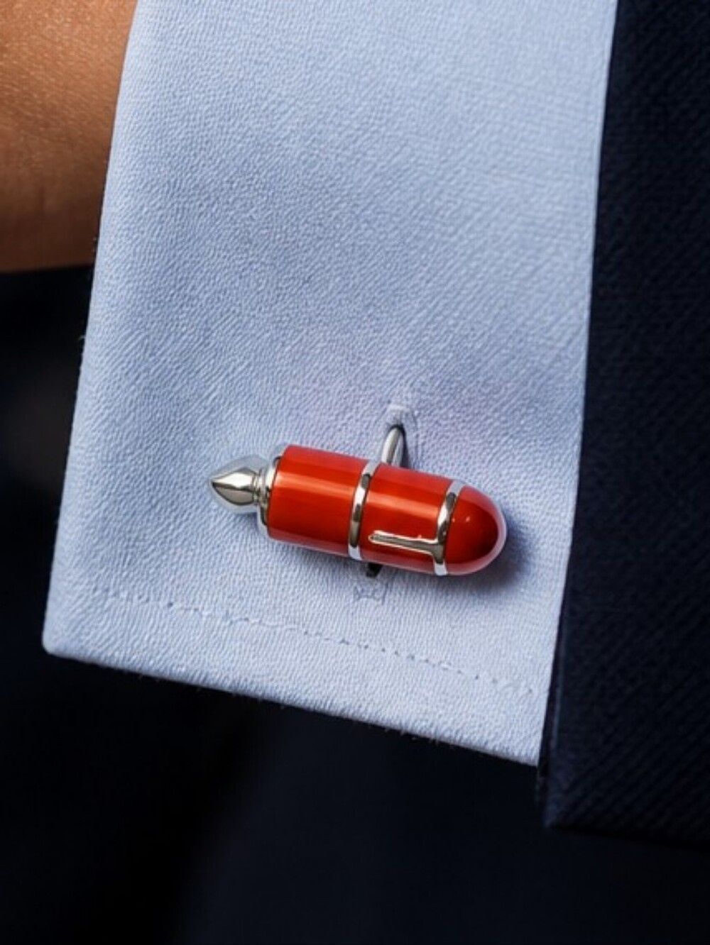 Red Ink Pen 🖊️ Cufflinks Tuxedo Prom Wedding Formal Shaped Cuff Links Writer
